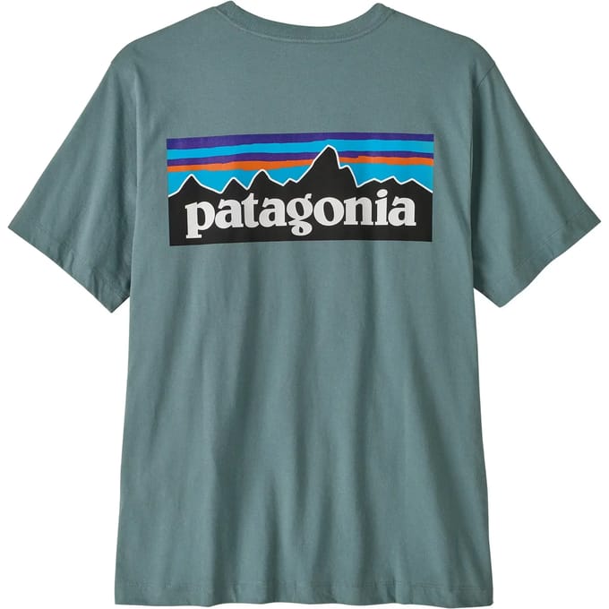 Patagonia P-6 Logo T-Shirt blauw