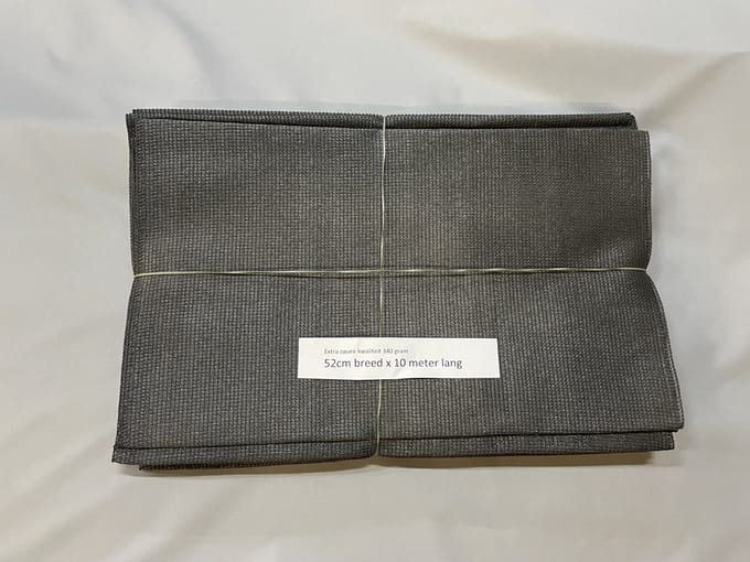 Camobob schaduwdoek coupon 52x1000cm grey, 340grams