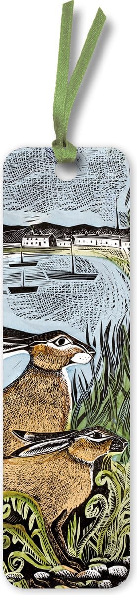 Flame Tree Bookmarks (Foiled)- Angela Harding: Rathlin Hares Bookmarks (pack of 10)