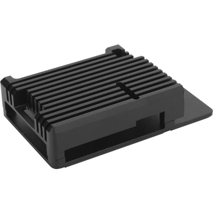Boîtier Dissipateur Thermique en Alliage d'Aluminium Coque de Protection Boîtier Extérieur 2 Couches pour Raspberry Pi 4B
