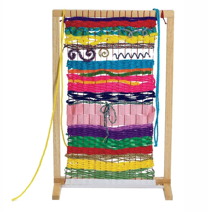 Colorations houten weefgetouw - creatief speelgoed voor kinderen.