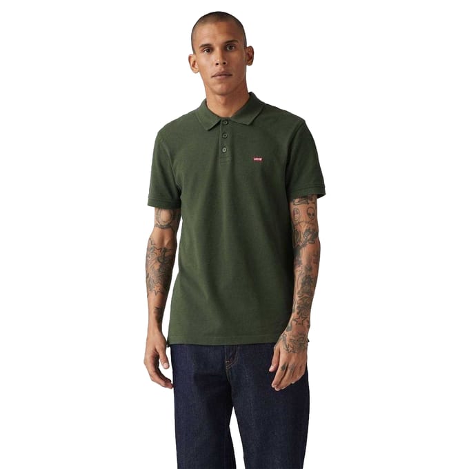 Levis Heren Huismerk Poloshirt (Kombu Groen)