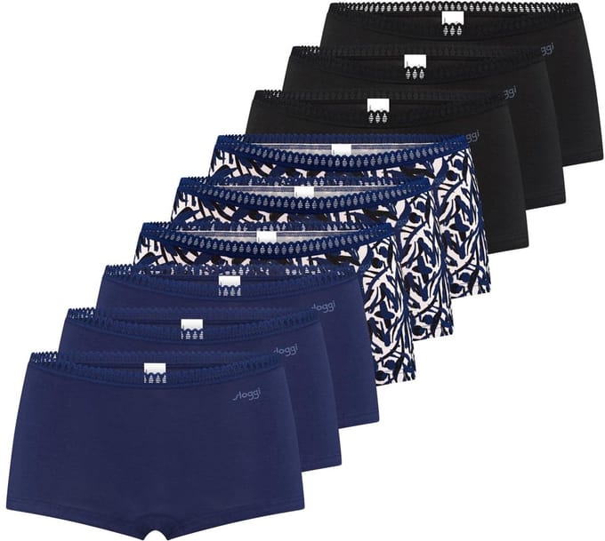 sloggi Dames shorts slip 9 pack GO Crush