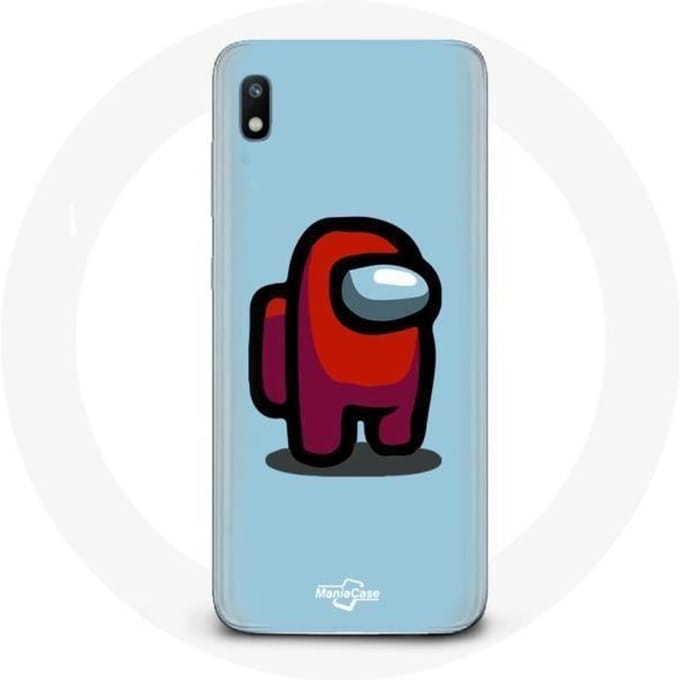 Coque - Samsung - Galaxy A10 - Souple - Bleu - Motif Among Us bleu
