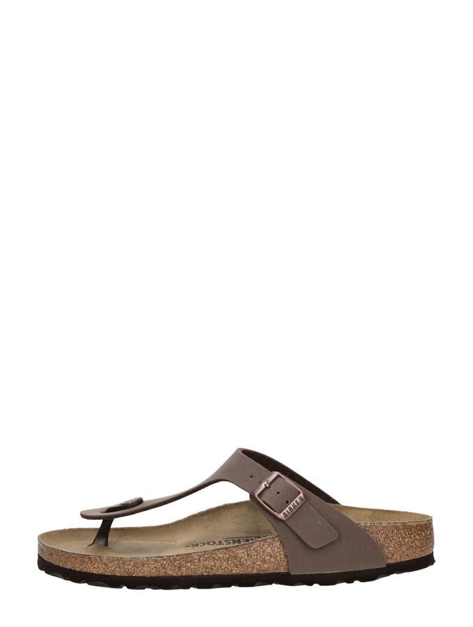 Platte sandalen BIRKENSTOCK Sandales Gizeh BS marron