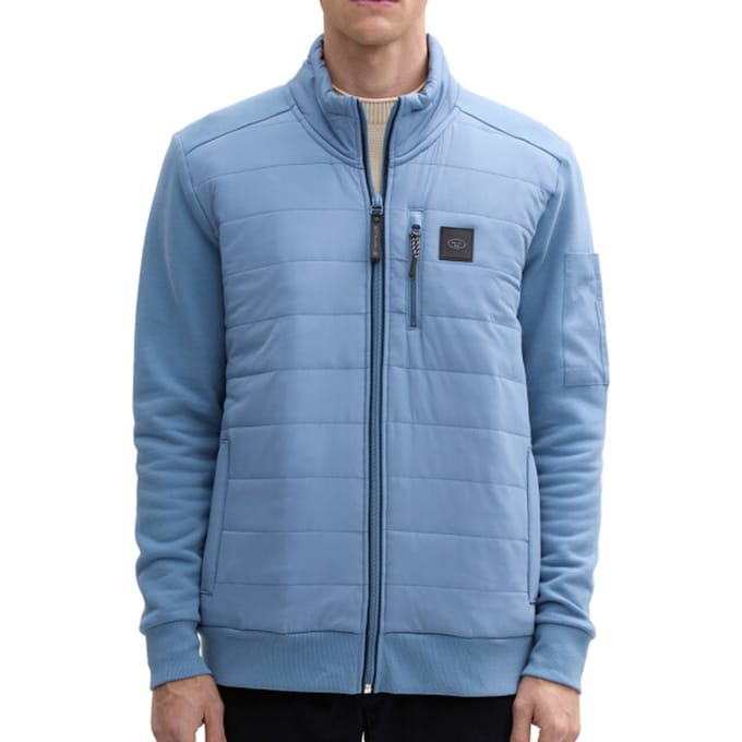 Tom Tailor - Sweatvest - Mannen - 3XL - Blauw - Katoen - 1045947