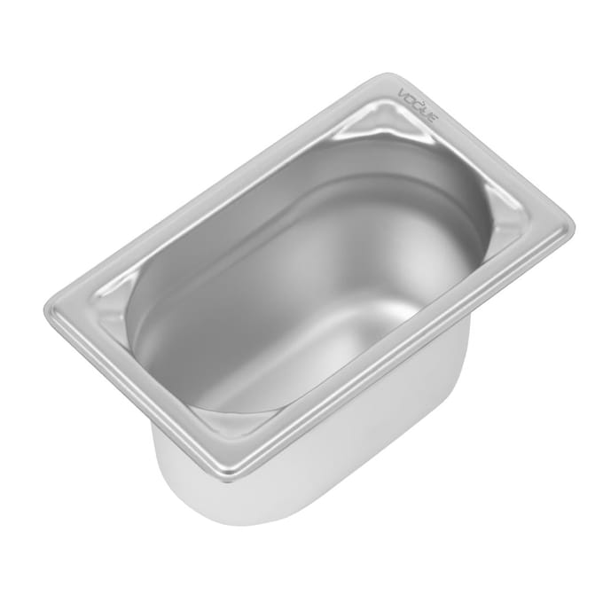 Vogue heavy duty RVS 1/9 gastronormbak 100mm