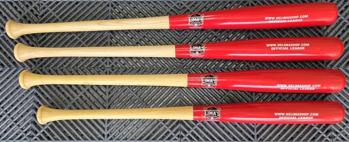 De Lima shop- official league Honkbal knuppel 33 Inch Rood