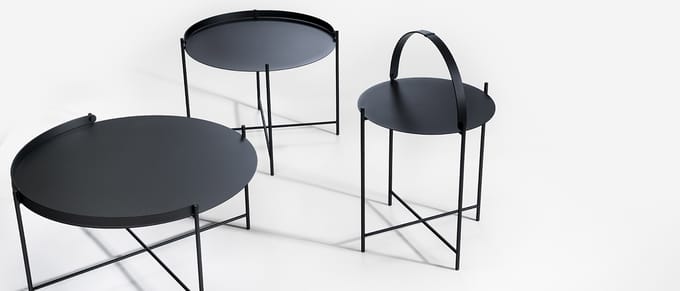 HOUE EDGE Bijzettafel - zwart - S