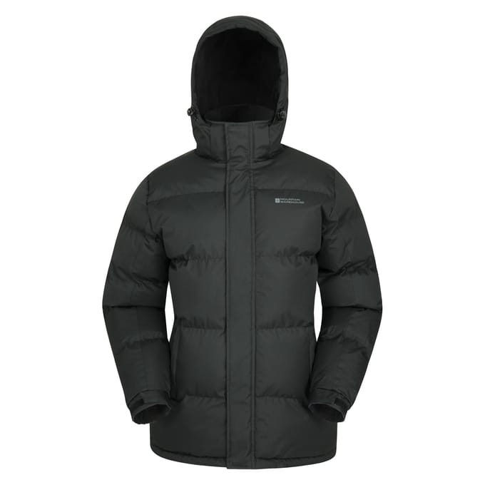 Mountain Warehouse Gewatteerd heren sneeuwjack (Zwart)
