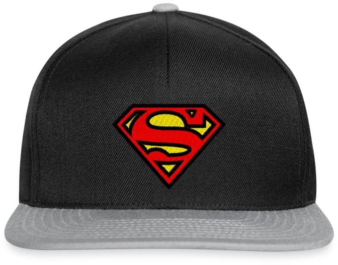 Superman Logo S-Shield Borduurwerk Snapback cap