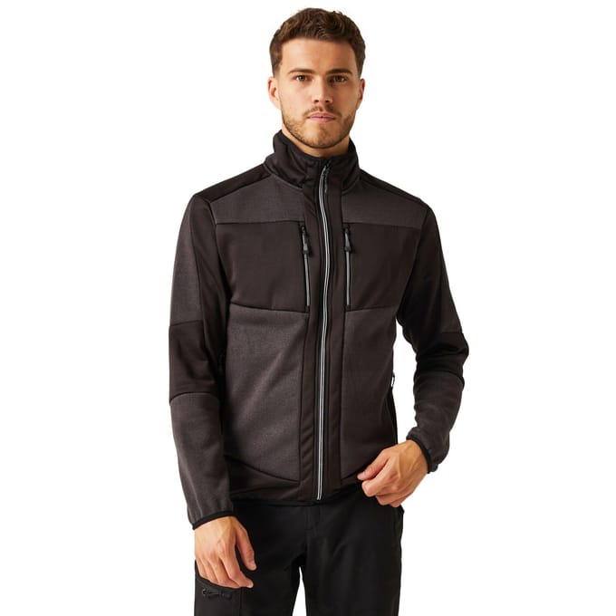 Regatta E-Volve gebreide stretch midlayer voor volwassenen (Klassiek rood/zwart)
