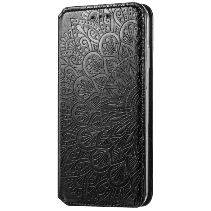 Mocaa iPhone 12 (Pro) Designz Magnetic Mandala Wallet Case Zwart