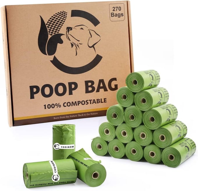 Composteerbare hondenpoepzakken, 270 stuks