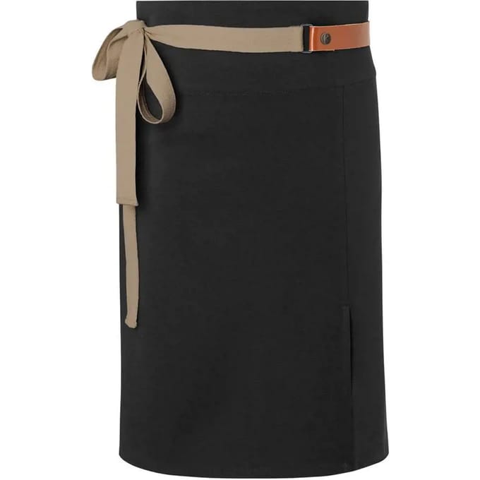 Karlowsky Green-Generation Lederen taille schort (Zwart)