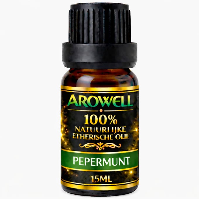 Arowell Pepermunt Etherische Olie – 15 ml – 100% Natuurlijk – Aromatherapie – Diffuser – Oliebrander – Sauna & Massage