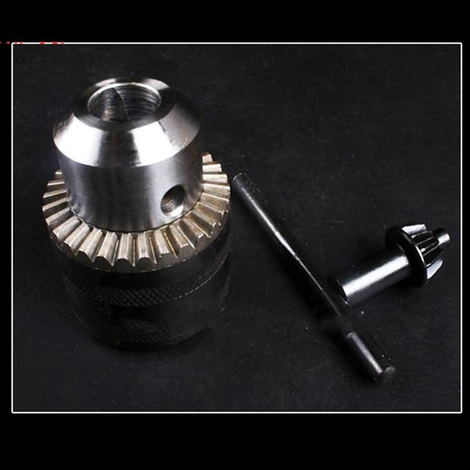 Sleuteltype Boorkop RVS Mini Elektrische Boorkop met Sleutel voor Onderdeelbevestiging 1.0?10 MM 3/8-24UNF