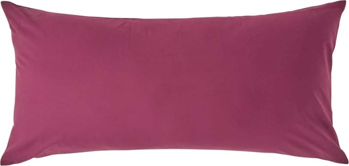 Homescapes Kussensloop 40x80 cm – Bordeaux – 100% Egyptisch Perkal Katoen – 200 TC