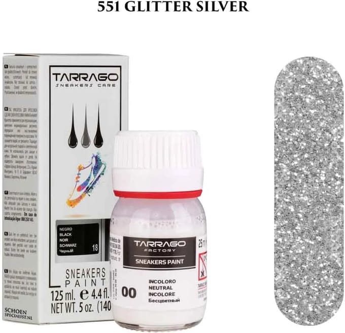 Tarrago Sneakers Paint 25ml - 551 Glitter Silver