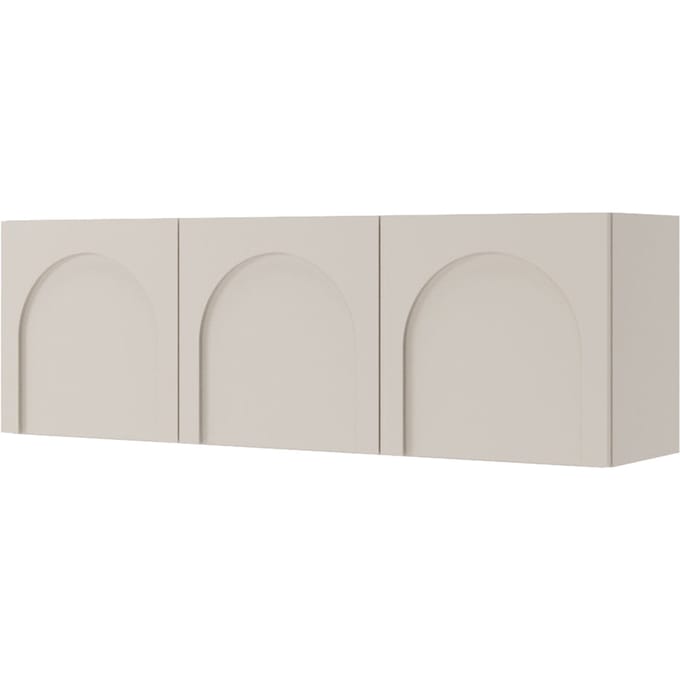 Selsey ARKADIA - TV-kast met drie deuren en gefreesde fronten, Kasjmiergrijs 150 cm
