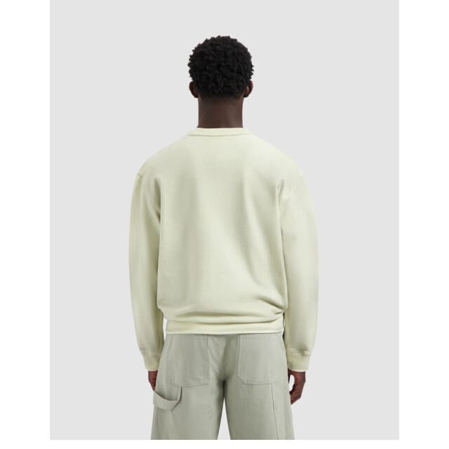 ØlÅf Pigment Spray Crewneck Sweaters Lichtgroen M210203