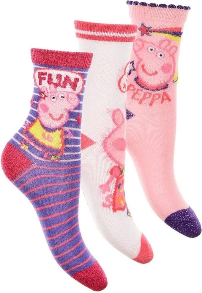 Peppa Pig - 3 paar sokken Peppa Big - 3-pack - maat 31/34