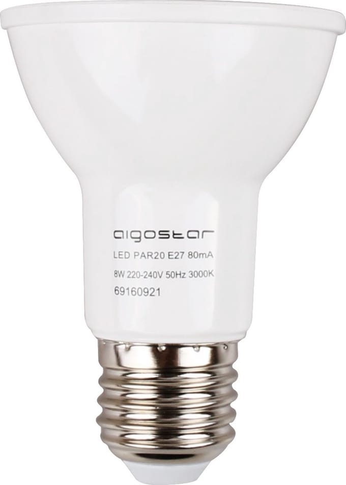 PAR20 spot - E27 warmwit 3000K | LED 8W=60W halogeenlicht