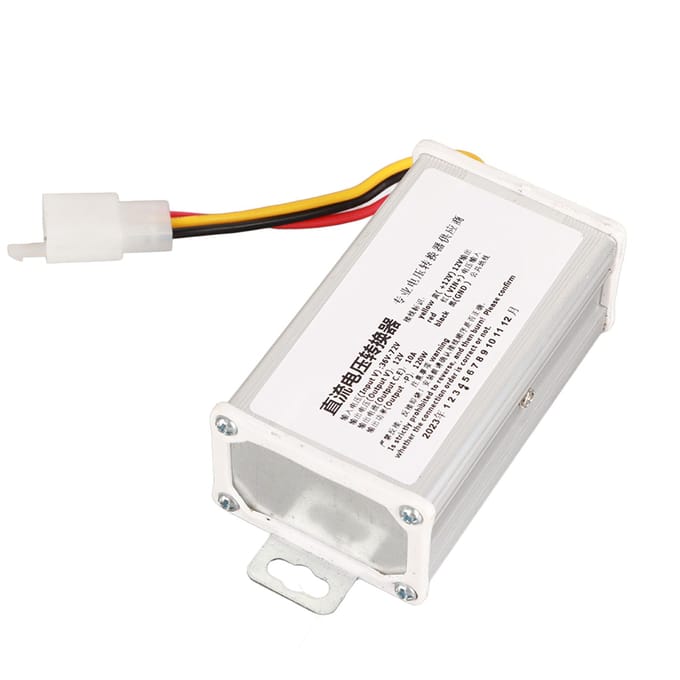 DC 36V?72V naar 12V 10A 120W Omvormer Adapter Transformator Voor Elektrische Scooter white