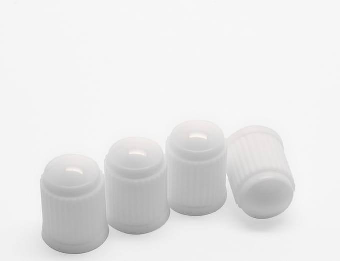 TT-products ventieldoppen kunststof wit 4 stuks