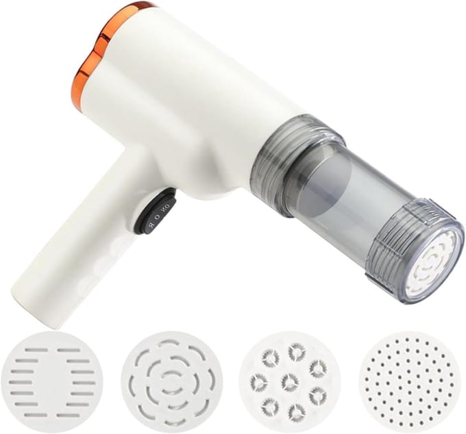 Elektrische Pastamaker - Automatische Deegroller - Thuis Pasta Maken - Draadloos en Snel - 200g Capaciteit - Wit