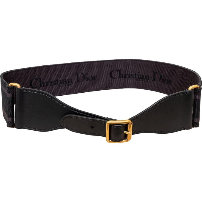 Christian Dior brede canvas riem - '20s