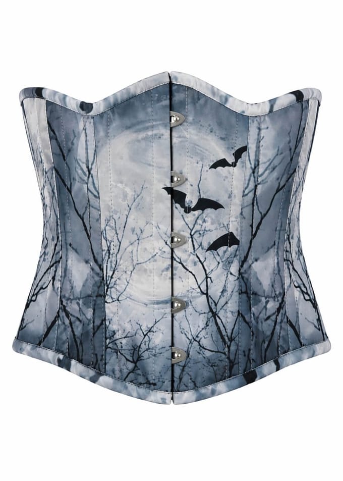 Succubus Clothing Gothic Bat Underbust Corset