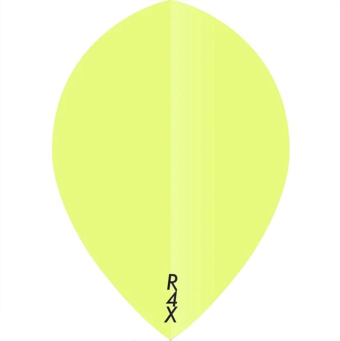 DLDarts - Pear Flights - 100 micron - 1 Set - Fluor Geel