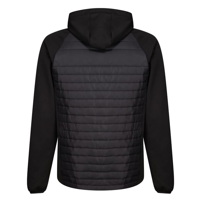 Regatta Heren Navigate Quilted Hybride Jas (Zwart/Klassiek Rood)