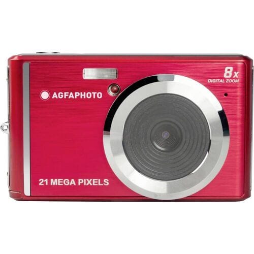 AgfaPhoto DC5200 Digitale camera 21 Mpix Zoom optisch: 0 x Rood, Zilver Geïntegreerde accu, Met ingebouwde flitser