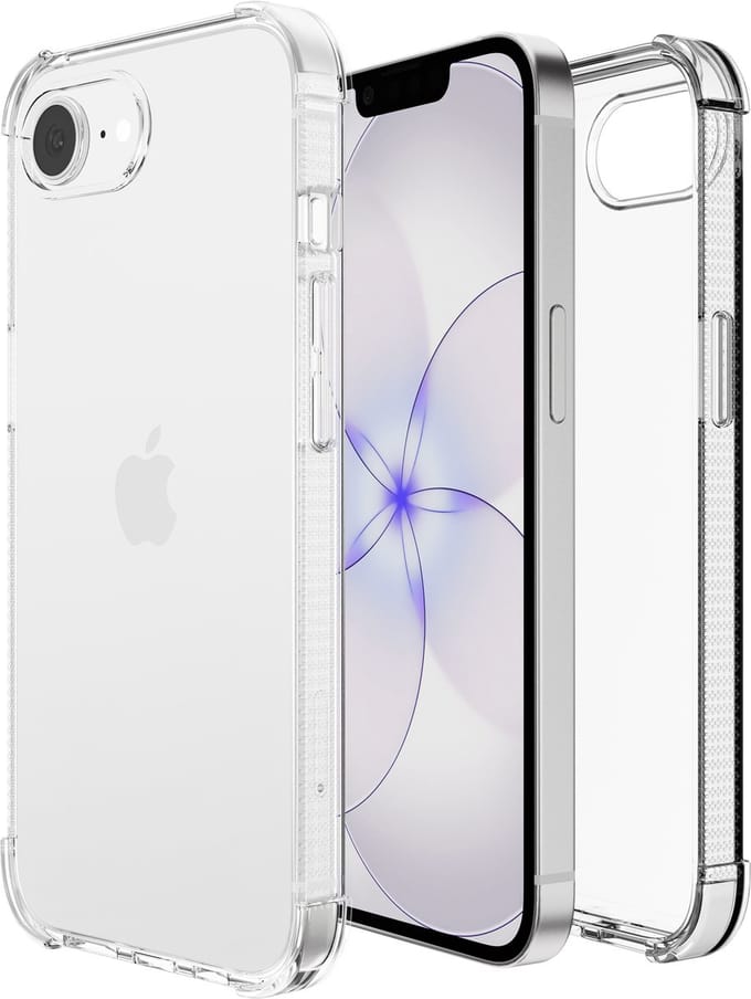 Hoesje - Geschikt voor Apple iPhone 16e/17e - Transparant - Case Hoes - Cover Shockproof