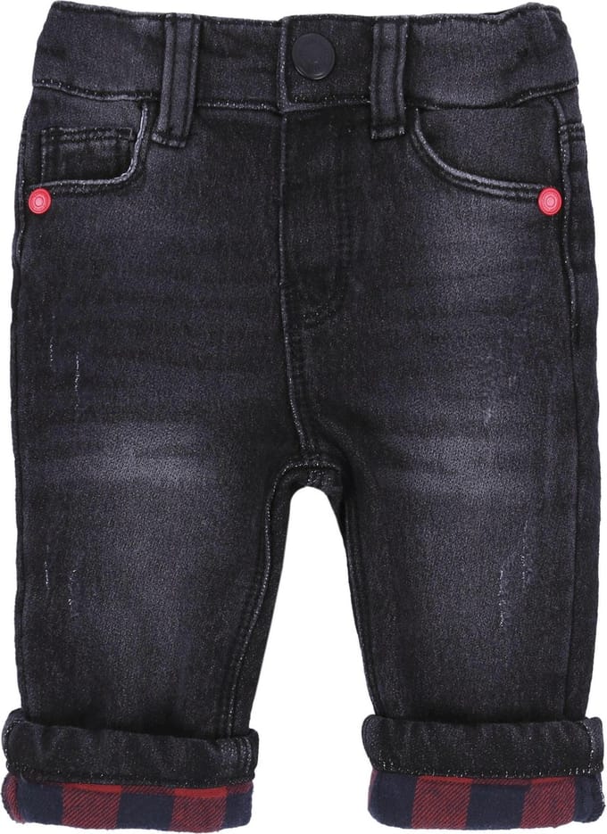 Graphite jeans, geruit