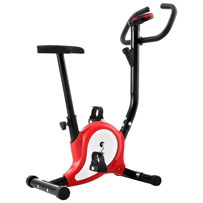 vidaXL - Hometrainer - met - bandweerstand - rood