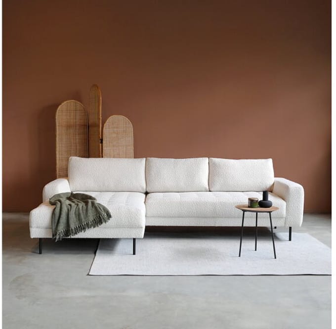 PEPP interiors Hoekbank OREO met chaise longue links - Legend 2 Natural