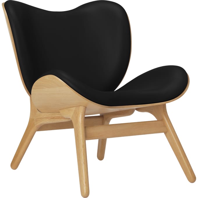 UMAGE A Conversation Piece fauteuil - eiken - Leder Hope black