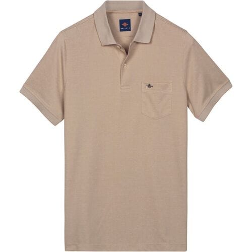 Baileys Polo Subtle Two-Tone Chestpocket Short Sleeve Zand / male