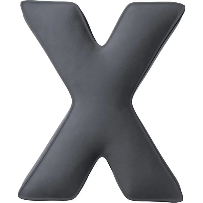 Kussen letter x Yellow Tipi Posh Velvet