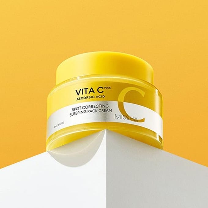 [MISSHA] Vita C Plus Spot Correcting Slaapmasker Crème 50ml 1pc (50ml) yellow