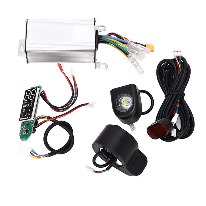 Elektrische Scooter Controller Aluminiumlegering Scooter Display Kit Elektrische Fiets Scooter Accessoires 36V 350W black