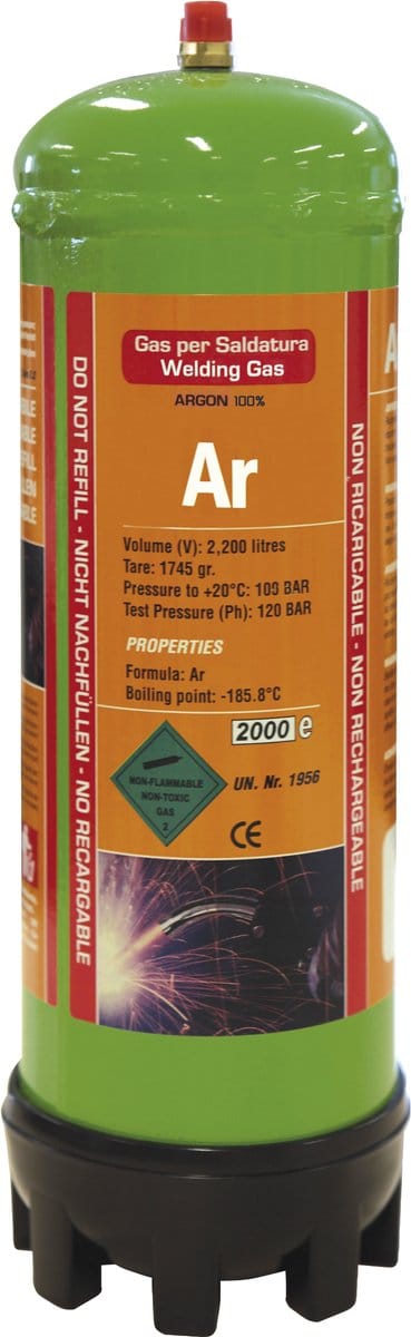 GYS Wegwerp Gasfles 100% Argon 2,2 L