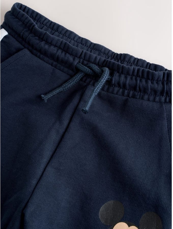Next - Jongens - groen - Mickey Mouse T-shirt en korte broek set - Blauw