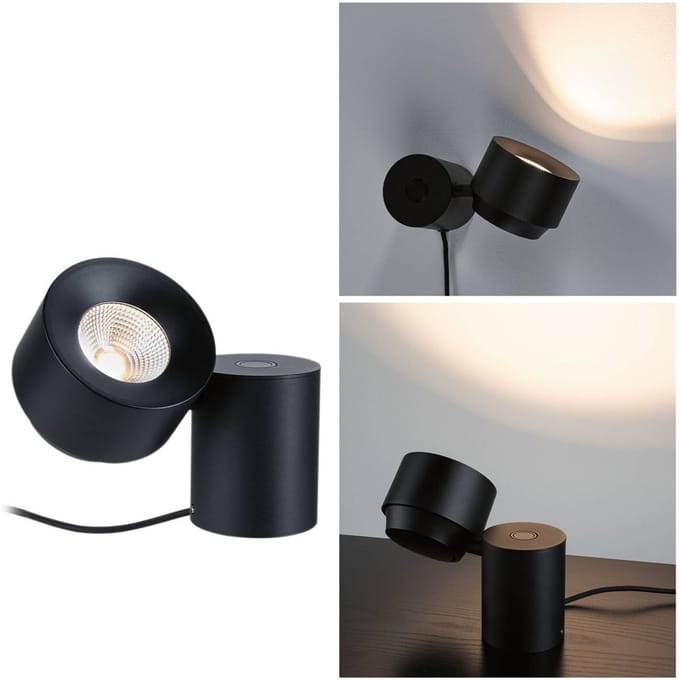 LED-tafellamp 3-Step-Dim Pane 2700K 300lm 3W Zwart