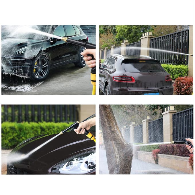 Machine d'arrosage Portable à haute pression, Machine de lavage de voiture, buse plaquée cuivre, arrosage de jardin noir