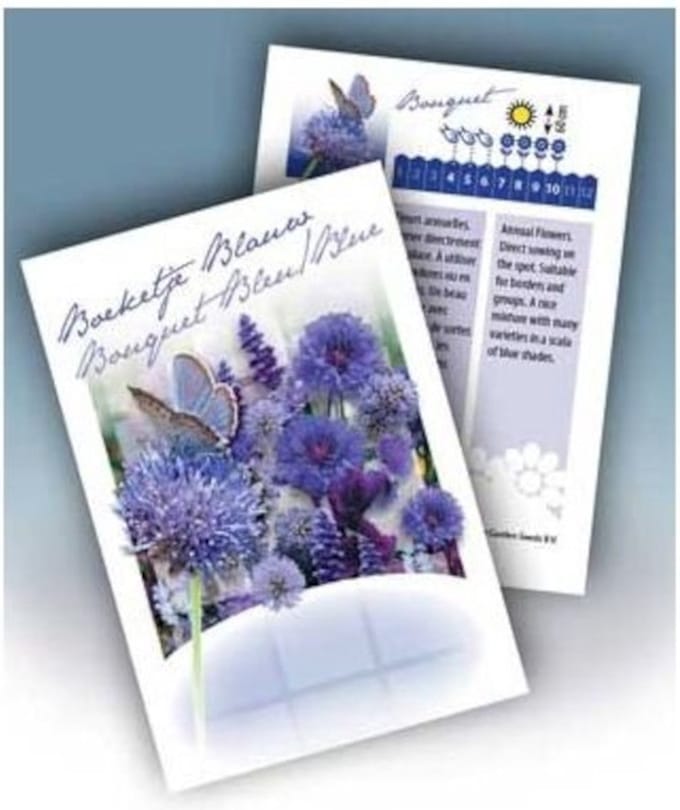 Cadeau premium Boeketje Blauw (100 zakjes)