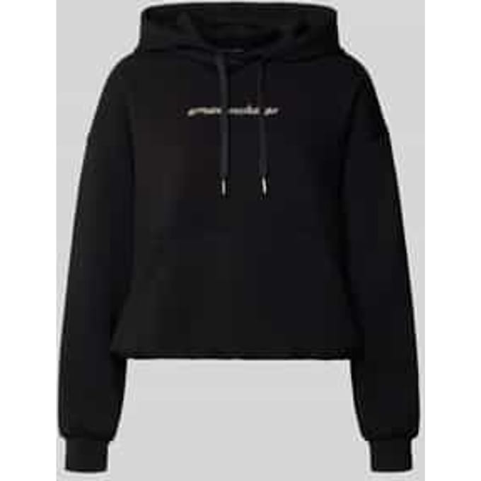 relaxed fit hoodie met viscose